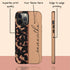 Tortoiseshell Custom Calligraphy Name iPhone Case